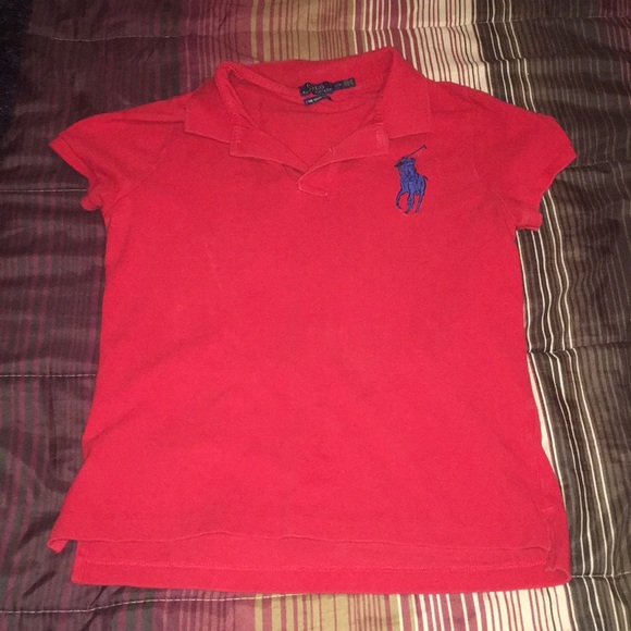Red Ralph Lauren Polo shirt. - Picture 1 of 2
